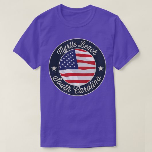 Myrtle Beach - Patriotic South Carolina Souvenir T T-Shirt (Design vorne)