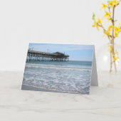 Myrtle Beach Pier fügen Sie Ihre eigenen Wörter Ca Karte (Gelbe Blume)