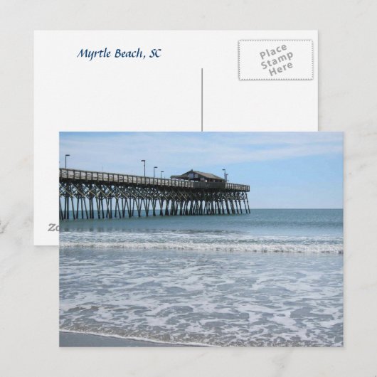 Myrtle Beach Pier Postkarte (Vorne/Hinten)