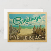 Myrtle Beach Postcard Vintage Travel Postkarte (Vorne/Hinten)