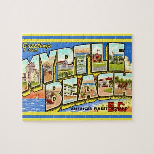 Myrtle Beach Postkarte 8x10 Puzzle (Horizontal)