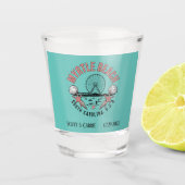 Myrtle Beach Retro Vignette Personalisiert Schnapsglas (Vorderseite)