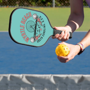 Myrtle Beach Retro Vignette Pickleball Schläger