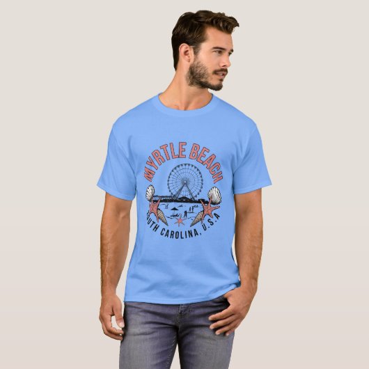 Myrtle Beach Retro Vignette T-Shirt (Vorne ganz)
