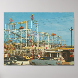 Myrtle Beach, SC ~ 1960s ~ Gay Dolphin Park Poster