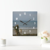 Myrtle Beach, Sc #1 Quadratische Wanduhr (Zuhause)