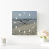Myrtle Beach, Sc #3 Quadratische Wanduhr (Zuhause)