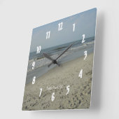 Myrtle Beach, Sc #3 Quadratische Wanduhr (Winkel)