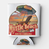 Myrtle Beach SC Beach Scene Design Dosenkühler (Vorderseite)