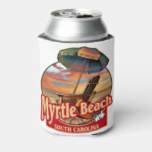 Myrtle Beach SC Beach Scene Design Dosenkühler (Kanne Rückseite)
