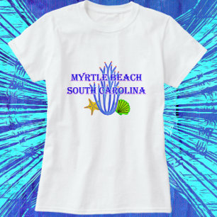 Myrtle Beach SC Cornflakes Starfish and Scallop Mu T-Shirt
