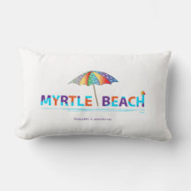 Myrtle Beach, SC mit Regenschirm Grafik