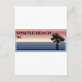 Myrtle Beach SC Palm Tree Postkarte (Vorderseite)