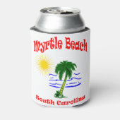 Myrtle Beach SC Palm Tree Water Design Dosenkühler (Kanne Rückseite)