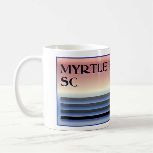 Myrtle Beach Sc-Palme Kaffeetasse (Links)