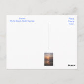 Myrtle Beach SC Sunrise Over Ocean Post Card Postkarte (Rückseite)