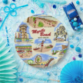 Myrtle Beach-Seiten Pappteller (Party)