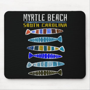 Myrtle Beach Shirt Niedlich Fischfang Süd Carolin Mousepad