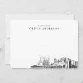 Myrtle Beach Sketch Personalisierte Mitteilungskar Mitteilungskarte (Vorderseite)