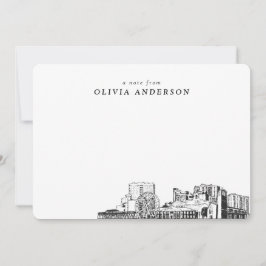 Myrtle Beach Sketch Personalisierte Mitteilungskar Mitteilungskarte