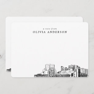 Myrtle Beach Sketch Personalisierte Mitteilungskar Mitteilungskarte