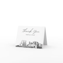 Myrtle Beach Skyline Blank Danke Karte