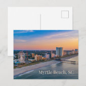 Myrtle Beach, South Carolina City Beach View Postkarte (Vorne/Hinten)