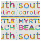 Myrtle Beach, South Carolina. Farbtextmuster Stoff (Nahaufnahme)