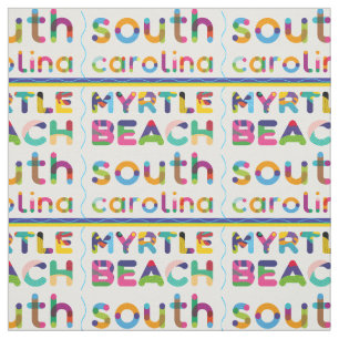 Myrtle Beach, South Carolina. Farbtextmuster Stoff