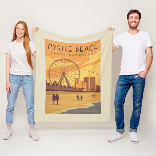 Myrtle Beach | South Carolina Fleecedecke (Beispiel)