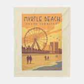 Myrtle Beach | South Carolina Fleecedecke (Vorderseite)