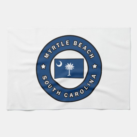 Myrtle Beach South Carolina Geschirrtuch (Horizontal)