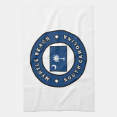 Myrtle Beach South Carolina Geschirrtuch (Vertikal)