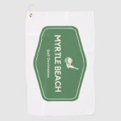 Myrtle Beach South Carolina Golf Zielort Golfhandtuch (Vorderseite)