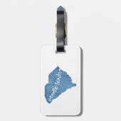 Myrtle Beach South Carolina Holzkörner Gepäckanhänger (Rückseite vertikal)