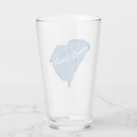 Myrtle Beach South Carolina Holzkörner Glas (Rückseite)