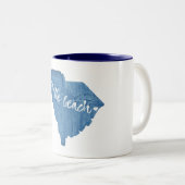 Myrtle Beach South Carolina Holzkörner Zweifarbige Tasse (VorderseiteRechts)