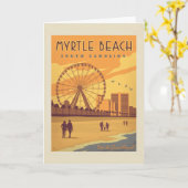 Myrtle Beach | South Carolina Karte (Gelbe Blume)