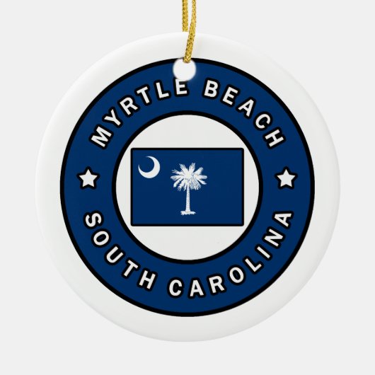 Myrtle Beach South Carolina Keramik Ornament (Vorne)