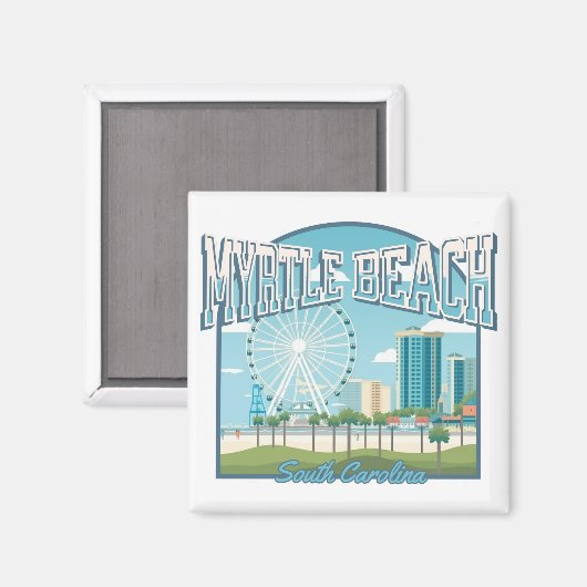 Myrtle Beach, South Carolina Magnet (Vorderseite/Rückseite)