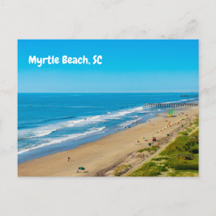 Myrtle Beach, South Carolina Ocean Waves Postkarte