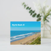 Myrtle Beach, South Carolina Ocean Waves Postkarte (Stehend Vorderseite)