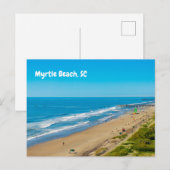 Myrtle Beach, South Carolina Ocean Waves Postkarte (Vorne/Hinten)