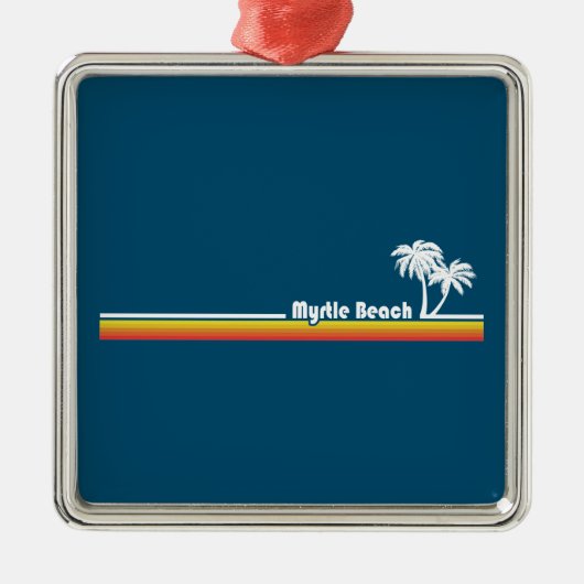 Myrtle Beach South Carolina Ornament Aus Metall (Vorne)
