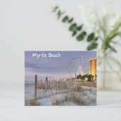 Myrtle Beach South Carolina Postcard Ozean Postkarte (Stehend Vorderseite)