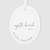 Myrtle Beach South Carolina Reisen USA Simple Ornament (Vorderseite)