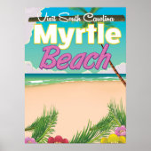 Myrtle Beach South Carolina Reiseplakat Poster (Vorne)