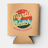 Myrtle Beach South Carolina Retro Sunset Dosenkühler (Vorderseite)