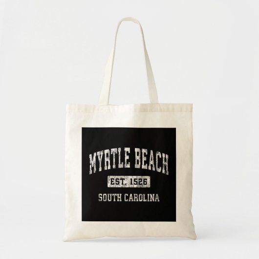 Myrtle Beach South Carolina SC Vintag etabliert Tragetasche (Vorne)