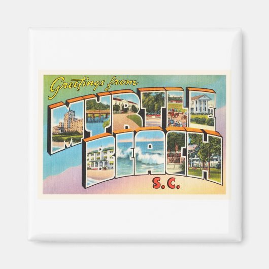 Myrtle Beach South Carolina SC Vintag Magnet (Vorne)